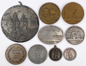 Pologne et Europe, Médailles (19e-20e s.) - dont ARGENT - ensemble (9pcs)
