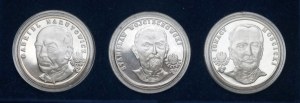 Medale SREBRO Prezydenci II RP - 3 oz Ag.999 - zestaw (3szt)