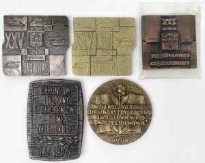 Medale autorskie o tematyce wojskowej 1970-1997 - zestaw (5szt)
