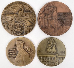 Médailles liées à Częstochowa 1985-1996 - set (4pcs)