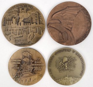 Médailles liées à Częstochowa 1985-1996 - set (4pcs)