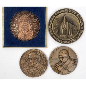 Medale o tematyce religijnej 1982-1992 - zestaw (4szt)