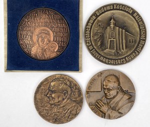 Médailles religieuses 1982-1992 - set (4pcs)