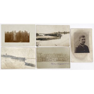 II RP, Fotografie wojskowe - zestaw (5szt)