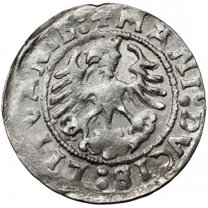 Zygmunt I Stary, Półgrosz Wilno 1521 - błąd MANI