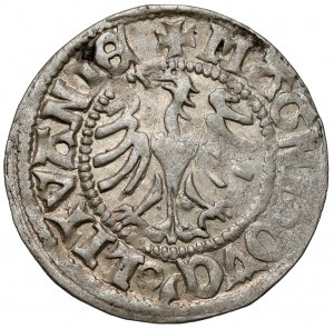 Alexander Jagiellonian, Vilnius half-penny - circle in front of MON