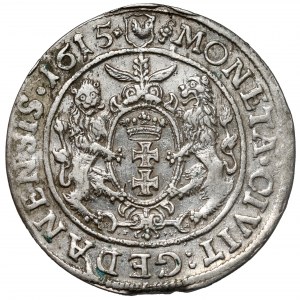 Sigismond III Vasa, Ort Gdansk 1615 - Type II - Ammon