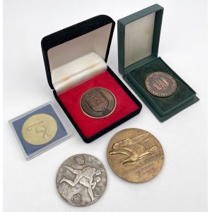 Polska i Niemcy, Medale o tematyce sportowej 1936-1993 - zestaw (5szt)
