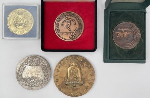 Pologne et Allemagne, Médailles sportives 1936-1993 - set (5pcs)