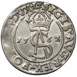 Zygmunt II August, Trojak Wilno 1562 - duża Pogoń