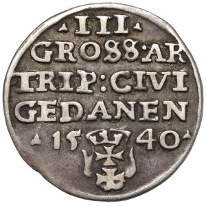 Zygmunt I Stary, Trojak Gdańsk 1540