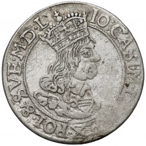 Jan II Kazimierz, Szóstak Kraków 1662 AT