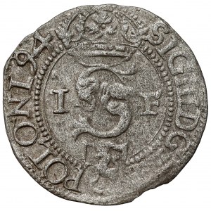 Zygmunt III Waza, Szeląg Olkusz 1594 - RZADKI