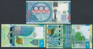 Kazakhstan, 2x 1 000 et 2 000 Tenge 2010-2011 - set (3pc)