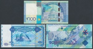 Kazakhstan, 2x 1 000 et 2 000 Tenge 2010-2011 - set (3pc)