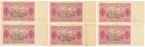 100 zloty 1948 - various series - set (6pcs)