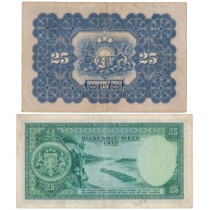 Łotwa, 2x 25 Latu 1928-1938 - zestaw (2szt)