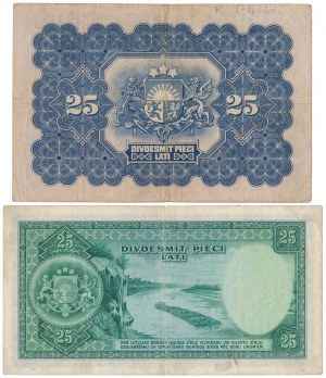 Lettonie, 2x 25 Latu 1928-1938 - set (2pcs)