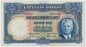 Lettonie, 50 ans 1934