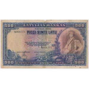 Łotwa, 500 Latu 1929