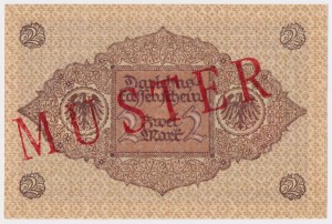 MUSTER, Germany, 2 Mark 1920