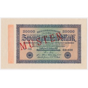 Niemcy, 20.000 Mark 1923 - MUSTER