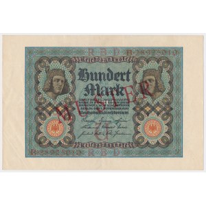 Niemcy, 100 Mark 1920 - MUSTER