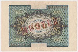 MUSTER, Germany, 100 Mark 1920 U:B