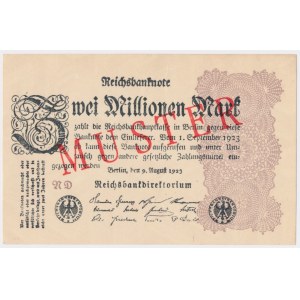 Niemcy, 2 mln Mark 1923 - MUSTER