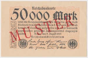 MUSTER, Germany, 50,000 Mark 1923