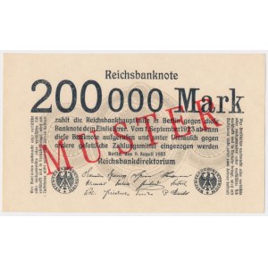 Niemcy, 200.000 Mark 1923 - MUSTER