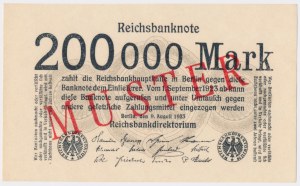 MUSTER, Germany, 200,000 Mark 1923