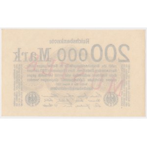 Niemcy, 200.000 Mark 1923 - MUSTER