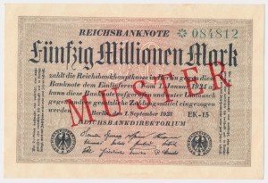 MUSTER, Germany, 50 million Mark 1923
