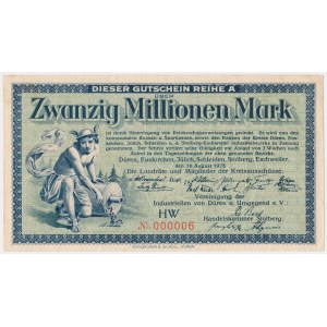 Niemcy, 20 mln Mark 1923 - 000006 - NISKI numer
