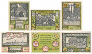 Myslibórz [Soldin], du 25 pfg au 2 mk 1921 - avec numérateur (6pcs)