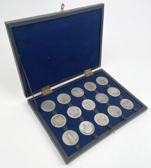 Silver medals Jasna Góra series 1982 - COMPLETE (15pcs)