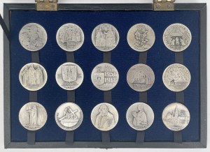 Silver medals Jasna Góra series 1982 - COMPLETE (15pcs)