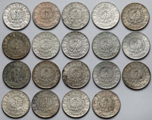 Pilsudski 5 gold 1934-1936 - set (19pcs)