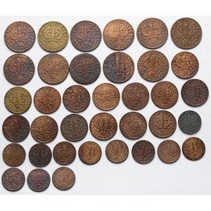 1-5 groszy 1923-1939 - zestaw (37szt)
