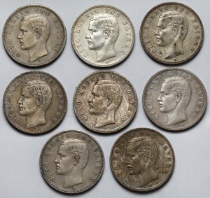 Germany, Bavaria, 5 marks 1895-1907 - set (8pcs)