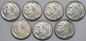 Piłsudski 10 zloty 1934 - set (7pcs)