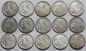 Piłsudski 10 zloty 1935-1937 - set (15pcs)
