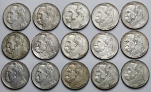 Pilsudski 10 zloty 1935-1936 - set (15pcs)