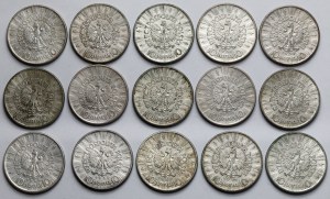 Pilsudski 10 zloty 1935-1936 - set (15pcs)