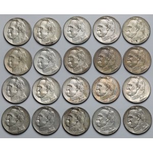 Piłsudski 5 złotych 1934-1936 - zestaw (20szt)