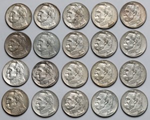 Piłsudski 5 zloty 1934-1936 - set (20pcs)