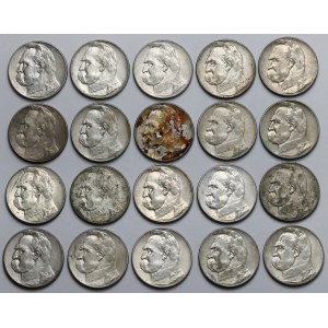 Piłsudski 5 złotych 1934-1936 - zestaw (20szt)