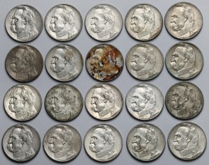 Piłsudski 5 zloty 1934-1936 - set (20pcs)