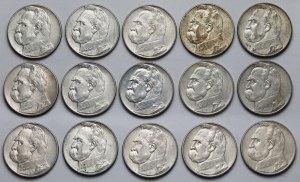 Piłsudski 10 zloty 1937 - set (15pcs)